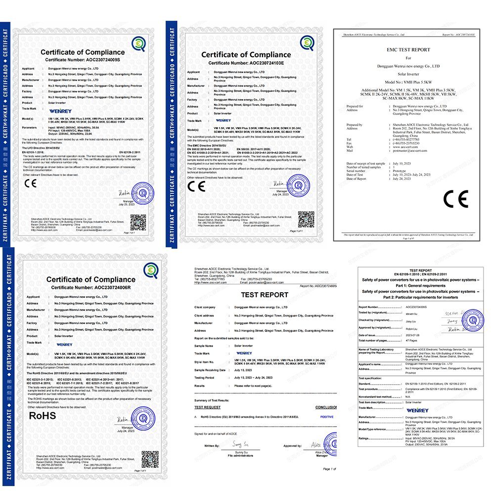 5kw 混合太阳能逆变器并网/离网太阳能并网逆变器单相输出 220V 并联型