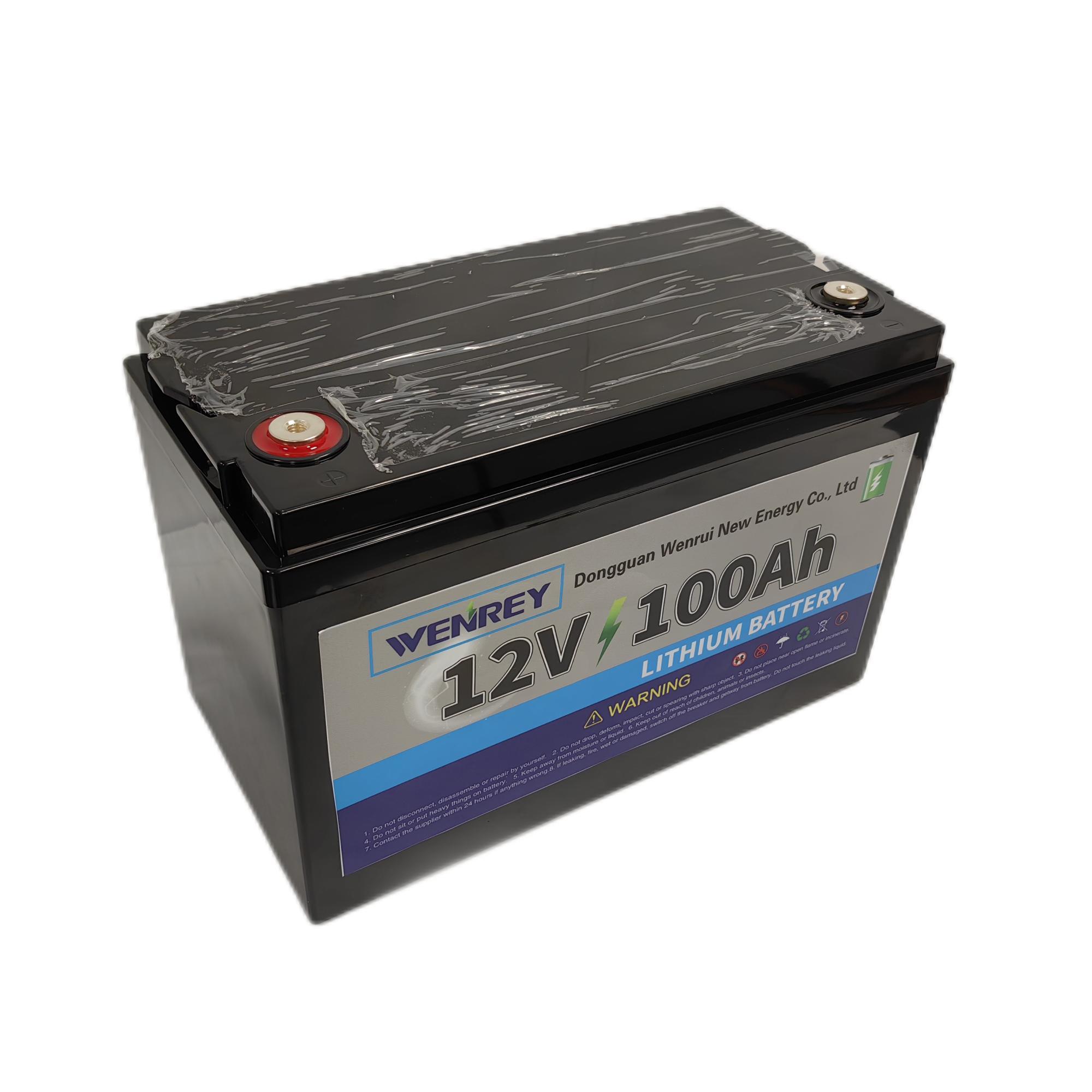 Lithium Iron Phosphate Battery High Efficiency 12V 100ah Solar Battery