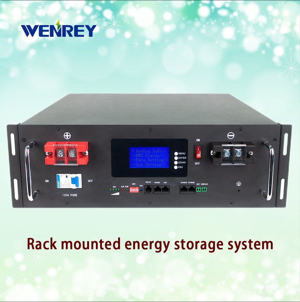 48V100ah Hybrid Inverter System Battery Cabinet with High Voltage 51.2V 60V LiFePO4 Battery for Solar Applications
