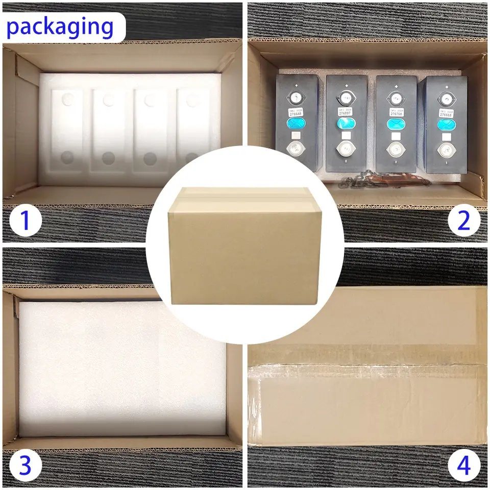 A级新款4PCS方形磷酸铁锂电池3.2V 50ah 200ah 280ah锂离子电池方形磷酸铁锂电池100ah电池