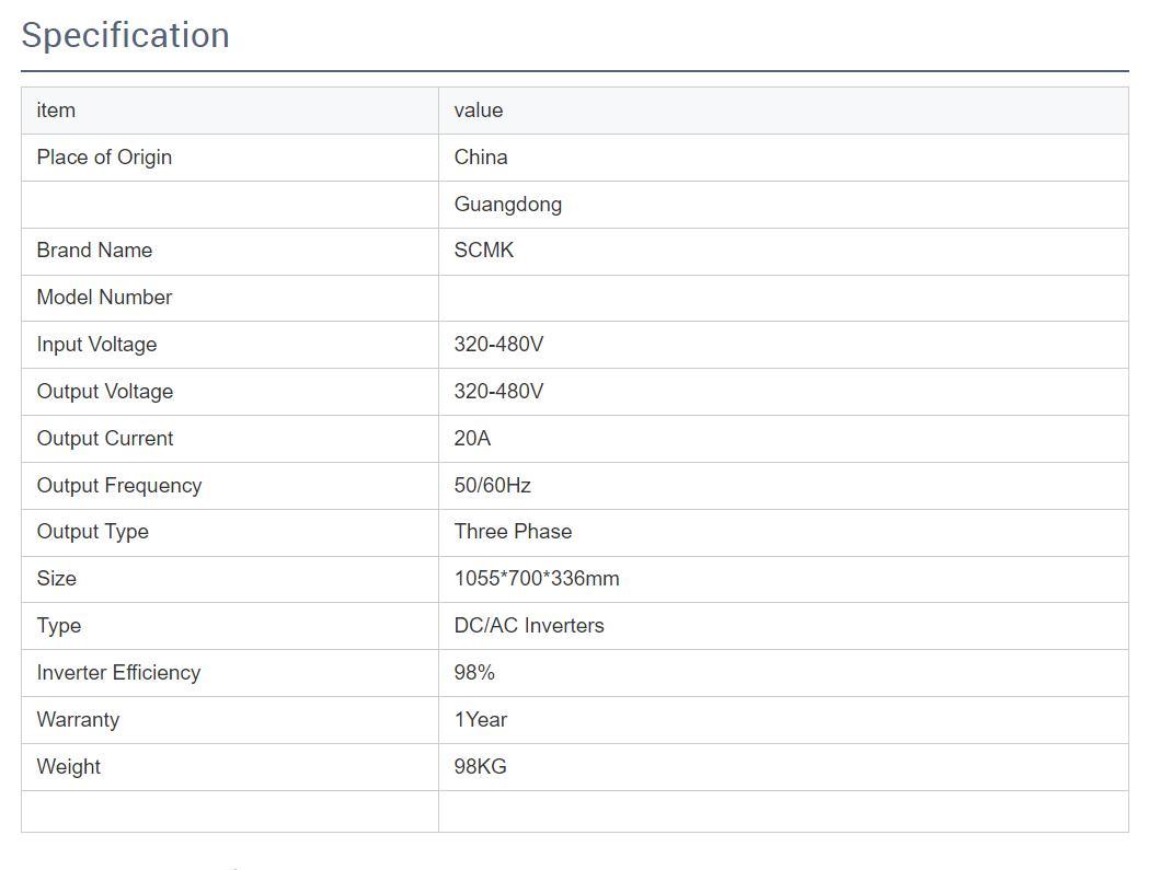 混合逆变器 110kw 太阳能逆变器 太阳能存储，带锂电池 高功率，适合家庭或工业应用