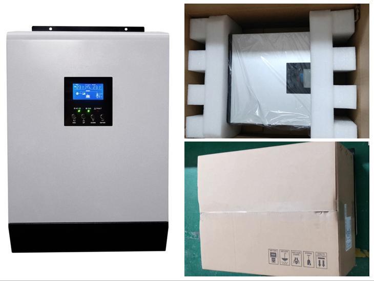 5kw 混合太阳能逆变器并网/离网太阳能并网逆变器单相输出 220V 并联型带充电器和 MPPT 控制器
