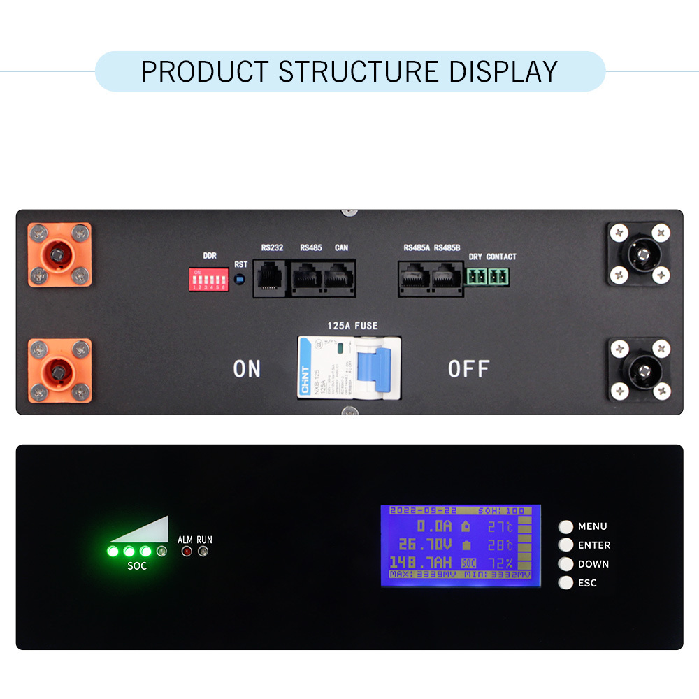 磷酸铁锂电池5kwh壁挂式24V磷酸铁锂电池家用储能电池