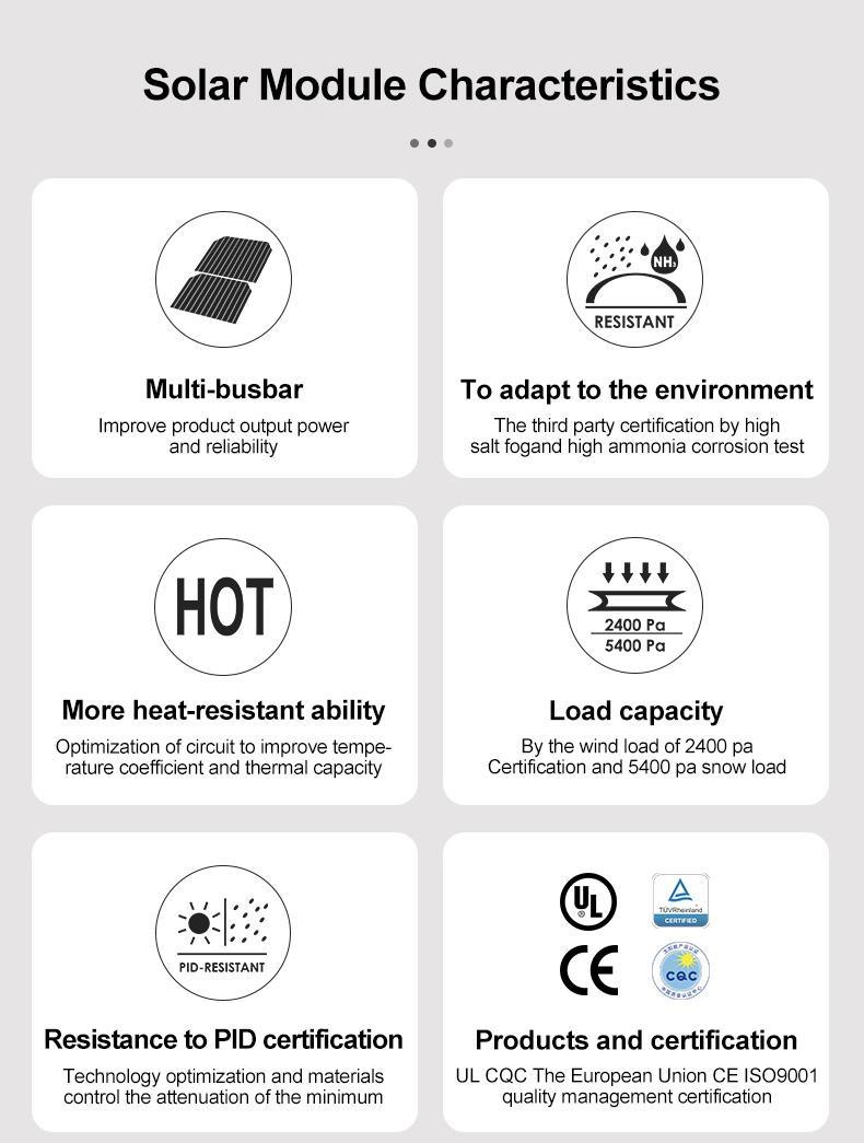 光伏制造商 330W 太阳能电池板 多晶太阳能电池板