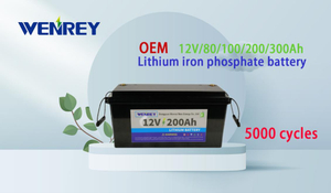 12V200ah Lithium Iron Phosphate Battery Solar Photovoltaic Power Generation System RV Lithium Iron Phosphate Battery 24V200ah Energy Storage Battery with Comple