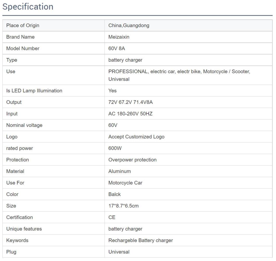快速充电技术-48V 8A锂电池电动车充电器